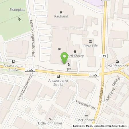 Standortübersicht der Tankstelle Jacobs Automobile Heinsberg GmbH Zweigstelle Erkelenz in 41812 Erkelenz