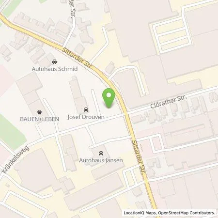 Standortübersicht der Tankstelle Josef Drouven GmbH in 41748 Viersen