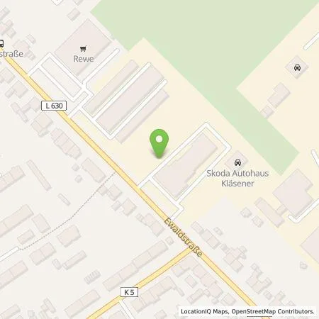 Standortübersicht der Tankstelle Kläsener GmbH & Co.KG in 45892 Gelsenkirchen