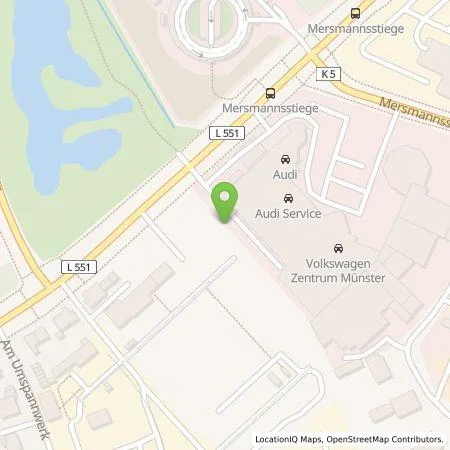 Standortübersicht der Tankstelle Knubel GmbH & Co. KG in 48163 Münster