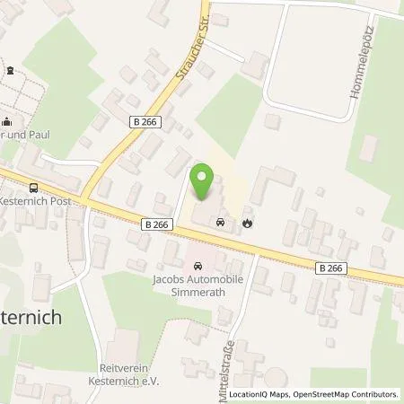 Standortübersicht der Tankstelle Krings, P.Jacobs Automobile Aachen GmbH in 52152 Simmerath