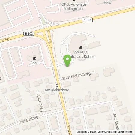 Standortübersicht der Tankstelle Kühne GmbH in 17192 Waren (Müritz)