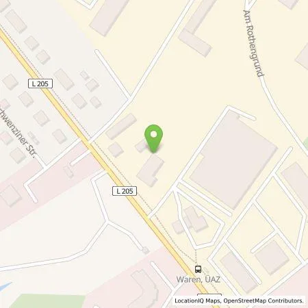 Standortübersicht der Tankstelle L und K GmbH in 17192 Waren (Müritz)