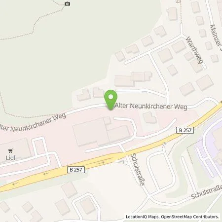 Standortübersicht der Tankstelle Löhr Automobile Daun in 54550 Daun