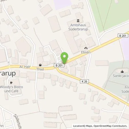 Standortübersicht der Tankstelle Nicolaus Schmidt GmbH & Co. KG in 24392 Süderbrarup