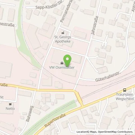 Standortübersicht der Tankstelle Osenstätter Kraftfahrzeuge GmbH in 83278 Traunstein