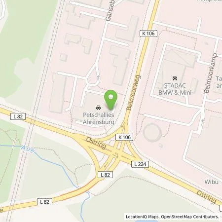 Standortübersicht der Tankstelle Petschallies Volksdorf GmbH in 22926 Ahrensburg