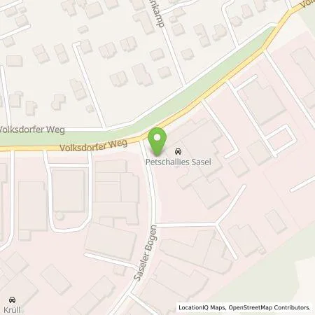 Standortübersicht der Tankstelle Petschallies Volksdorf GmbH in 22393 Hamburg