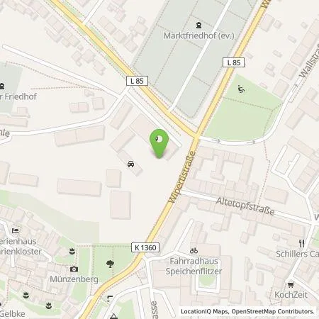 Standortübersicht der Tankstelle Quedac Autohaus GmbH in 06484 Quedlinburg