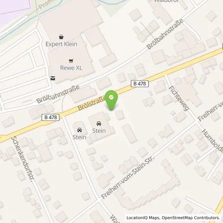 Standortübersicht der Tankstelle Richard Stein GmbH & Co. KG in 51545 Waldbröl