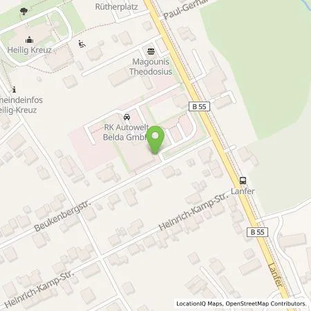 Standortübersicht der Tankstelle RK Autowelt Belda GmbH in 59581 Warstein