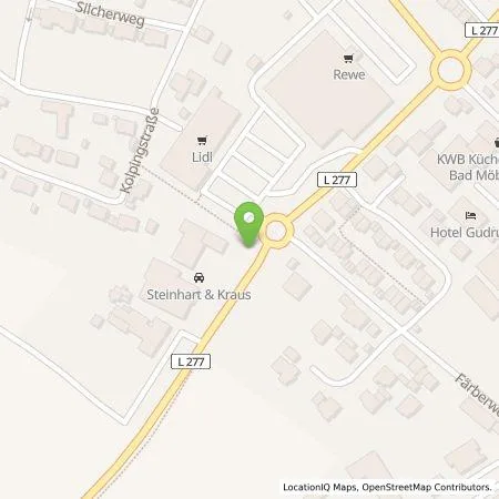 Standortübersicht der Tankstelle Steinhart & Kraus GmbH & Co. KG in 88499 Altheim