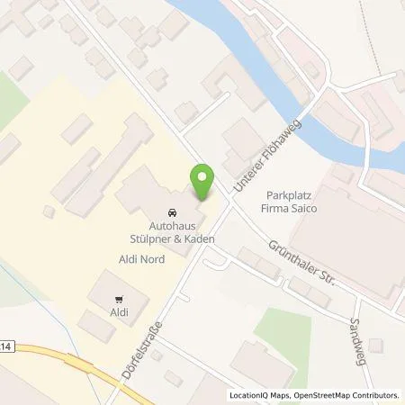 Standortübersicht der Tankstelle Stülpner & Kaden OHG in 09526 Olbernhau