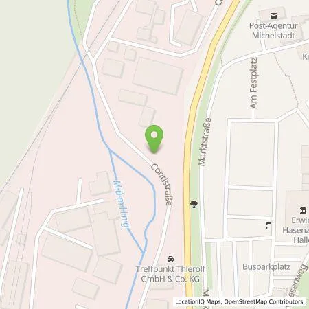 Standortübersicht der Tankstelle Treffpunkt Thierolf GmbH & Co. KG in 64720 Michelstadt