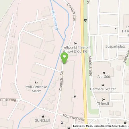 Standortübersicht der Tankstelle Treffpunkt Thierolf GmbH & Co. KG in 64720 Michelstadt