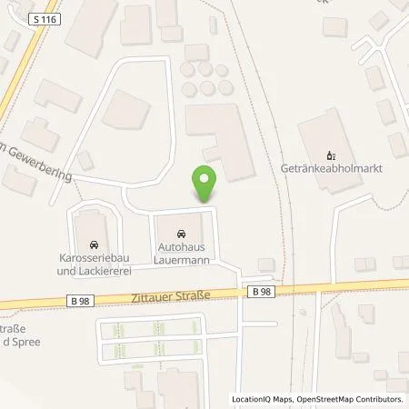 Standortübersicht der Tankstelle VAAL Autohaus Lauermann GmbH in 02689 Sohland an der Spree