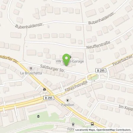 Standortübersicht der Tankstelle Vogel-Garagen GmbH in 70469 Stuttgart