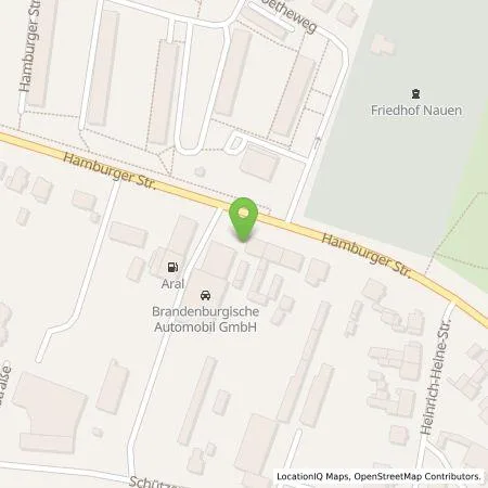 Standortübersicht der Tankstelle Volkswagen Automobile Berlin GmbH in 14641 Nauen