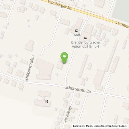 Standortübersicht der Tankstelle Volkswagen Automobile Berlin GmbH in 14641 Nauen