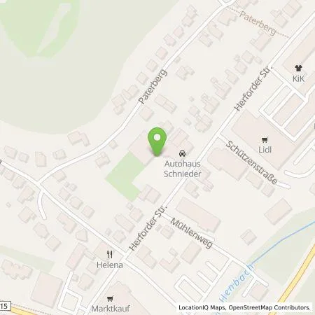 Standortübersicht der Tankstelle Widukind GmbH in 32602 Vlotho