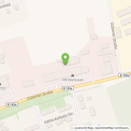 Standortübersicht der Tankstelle Willibald Müller GmbH in 04509 Delitzsch