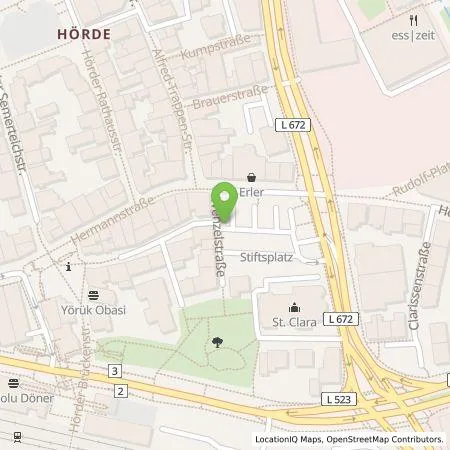 Standortübersicht der Tankstelle E.ON Drive Infrastructure GmbH in 44263 Dortmund