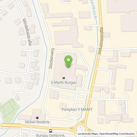 Standortübersicht der Tankstelle Georg Jos. Kaes GmbH in 89331 Burgau