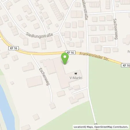 Standortübersicht der Tankstelle Georg Jos. Kaes GmbH in 87600 Hirschzell