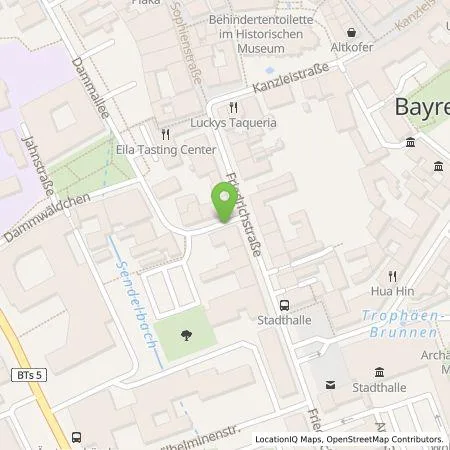 Standortübersicht der Tankstelle Stadtwerke Bayreuth Holding GmbH in 95444 Bayreuth