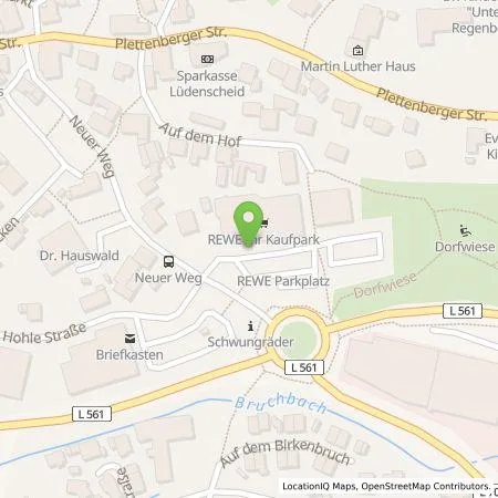 Standortübersicht der Tankstelle EnBW mobility+ AG und Co.KG in 58849 Herscheid