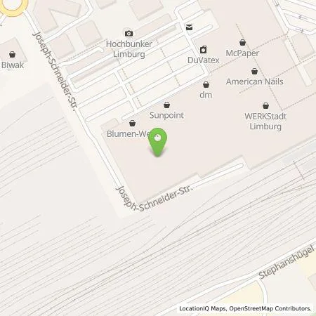 Standortübersicht der Tankstelle Energieversorgung Limburg in 65549 Limburg