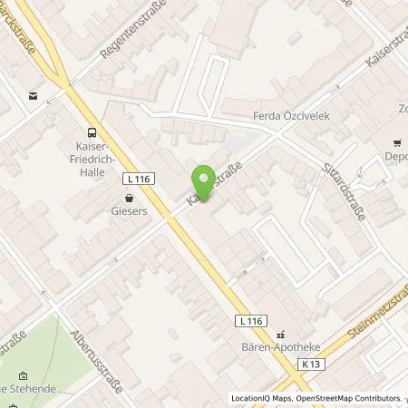 Standortübersicht der Tankstelle NEW Niederrhein Energie und Wasser GmbH in 41061 Mönchengladbach