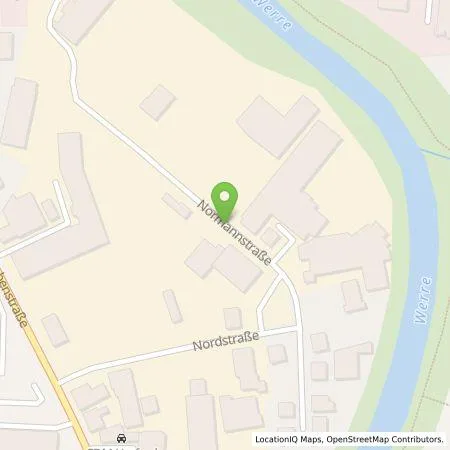 Standortübersicht der Tankstelle Frank Genscher in 32051 Herford