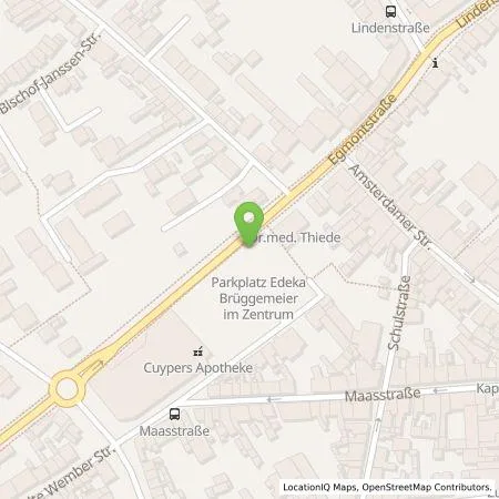 Standortübersicht der Tankstelle Frischecenter Brüggemeier GmbH, Kevelaer-Zentrum in 47623 Kevelaer