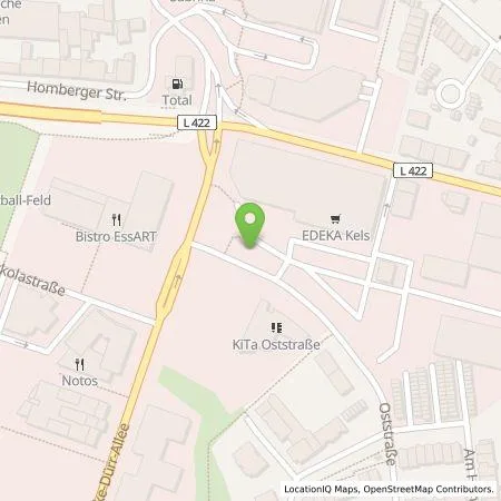 Standortübersicht der Tankstelle T. Kels Lebensmittel GmbH in 40882 Ratingen