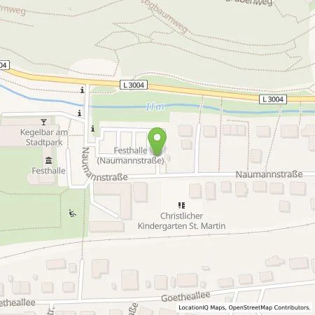 Standortübersicht der Tankstelle AreaCharge GmbH in 98693 Ilmenau