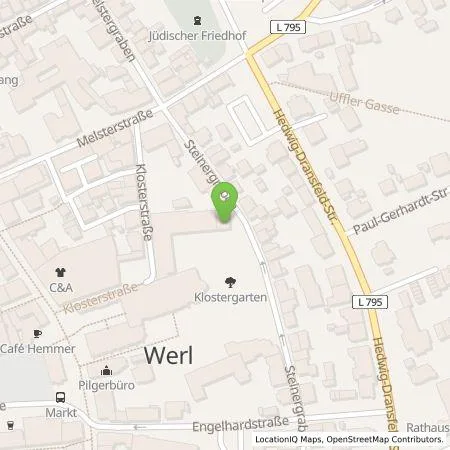 Standortübersicht der Tankstelle Westfalen Weser Ladeservice GmbH in 59457 Werl