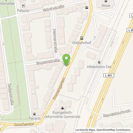 Standortübersicht der Tankstelle EnergieZukunft Hildesheim GmbH in 31134 Hildesheim