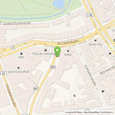 Standortübersicht der Tankstelle Stadtwerke Düsseldorf AG in 40211 Düsseldorf