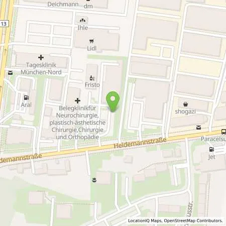 Standortübersicht der Tankstelle ALDI SÜD in 80939 München