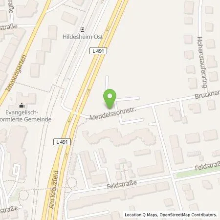 Standortübersicht der Tankstelle EnergieZukunft Hildesheim GmbH in 31141 Hildesheim