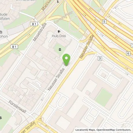 Standortübersicht der Tankstelle Stadtwerke Düsseldorf AG in 40219 Düsseldorf