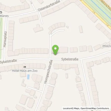 Standortübersicht der Tankstelle Stadtwerke Düsseldorf AG in 40239 Düsseldorf