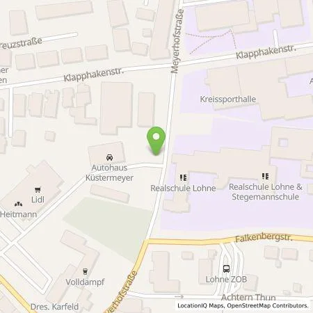 Standortübersicht der Tankstelle Vattenfall Smarter Living GmbH in 49393 Lohne (Oldenburg)