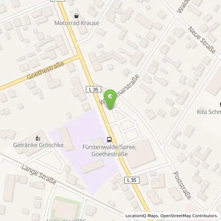 Standortübersicht der Tankstelle Vattenfall Smarter Living GmbH in 15517 Fürstenwalde /Spree