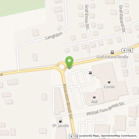 Standortübersicht der Tankstelle Vattenfall Smarter Living GmbH in 26529 Upgant-Schott