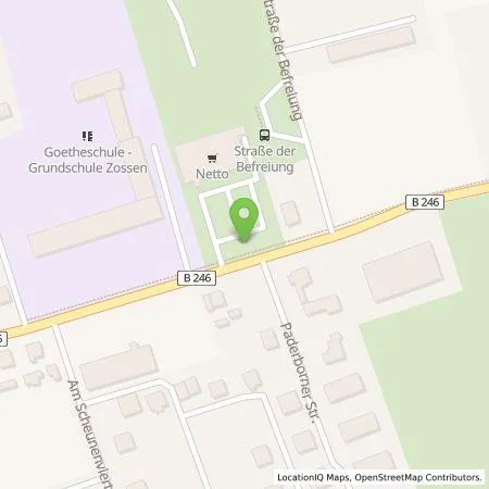 Standortübersicht der Tankstelle Vattenfall Smarter Living GmbH in 15806 Zossen