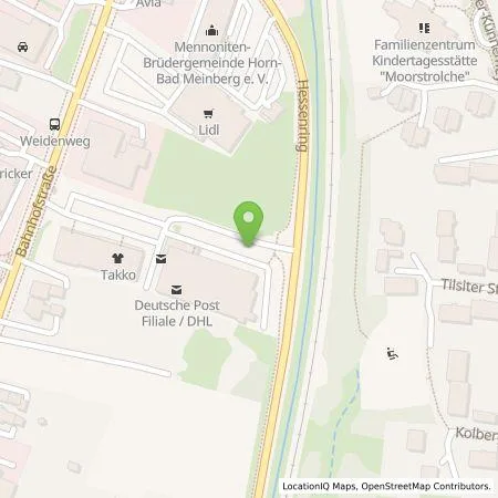 Standortübersicht der Tankstelle Vattenfall Smarter Living GmbH in 32805 Horn-Bad Meinberg