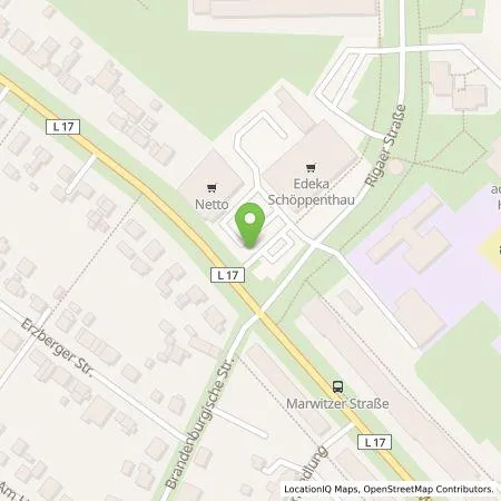 Standortübersicht der Tankstelle Vattenfall Smarter Living GmbH in 16761 Hennigsdorf