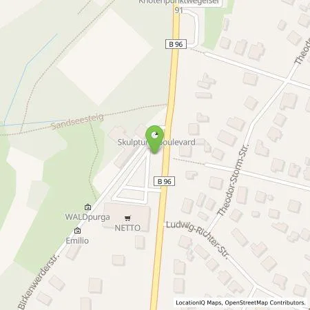 Standortübersicht der Tankstelle Vattenfall Smarter Living GmbH in 16547 Birkenwerder